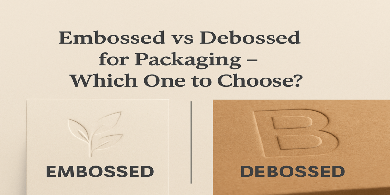 Embossed vs Debossed for Packaging – Which One to Choose